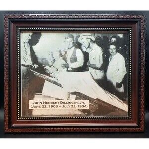 Framed Picture/Print (JOHN HERBERT DILLINGER, Jr.) (June 22,1903-July 22, 1934)!
